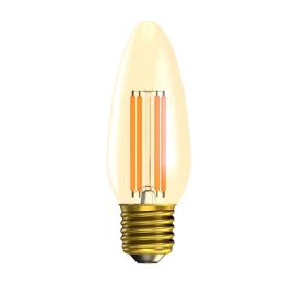 4W LED Vintage Candle Dimmable - ES, Amber, 2000K