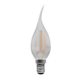 4W LED Filament Bent Tip Satin Candle Dimmable - S