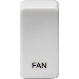 Switch cover "marked FAN" - white