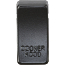 Switch cover "marked COOKER HOOD" - matt black