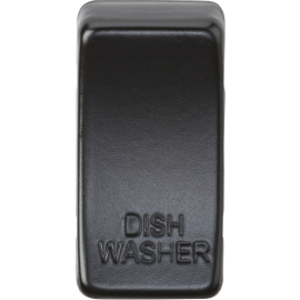 Switch cover "marked DISHWASHER" - matt black