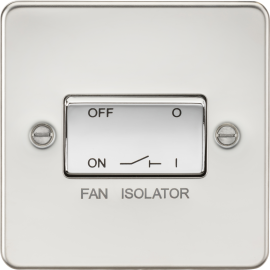 Flat Plate 10AX 3 Pole Fan Isolator Switch - Polis