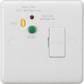 13A RCD Protected Fused Spur Unit - 30mA (Type A)
