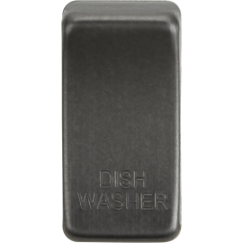 Switch cover "marked DISHWASHER" - smoked bronze