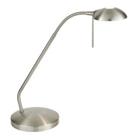 Endon 656-TL-SC Hackney Touch Table Lamp, Satin Chrome 