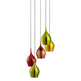 VIBRANT 5LT MULTI-DROP COLOURED (RED, GREEN, GOLD, COPPER) SHADES