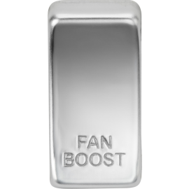 Switch cover marked "FAN BOOST" - Polished Chrome