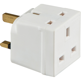 13A 2-Way Mains Unfused Adaptor